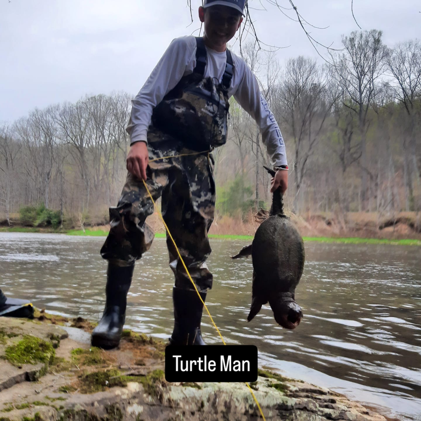 Customer photo review of Men's Veil Camo Breathable Wader - Boot Foot