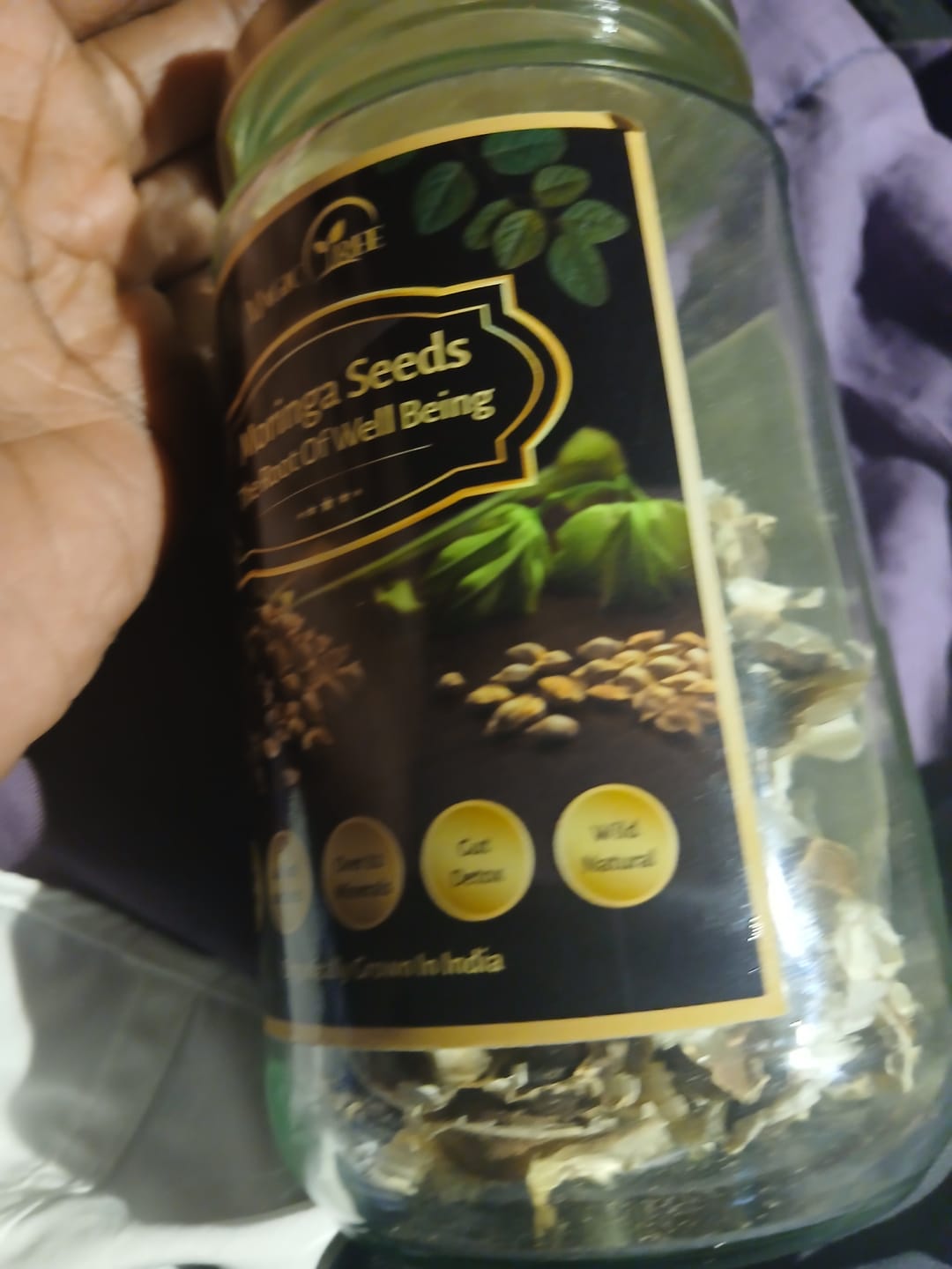Customer photo review of Moringa Seeds Deluxe