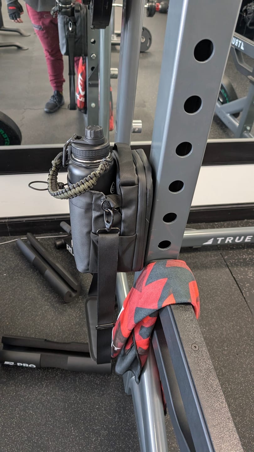 Customer photo review of Magnetic Gym Bag