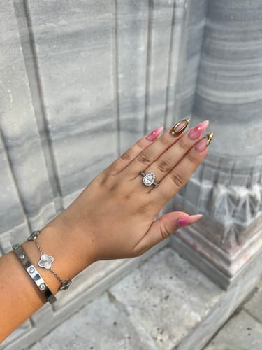 Customer photo review of Drop Ring | 18K vergoldet