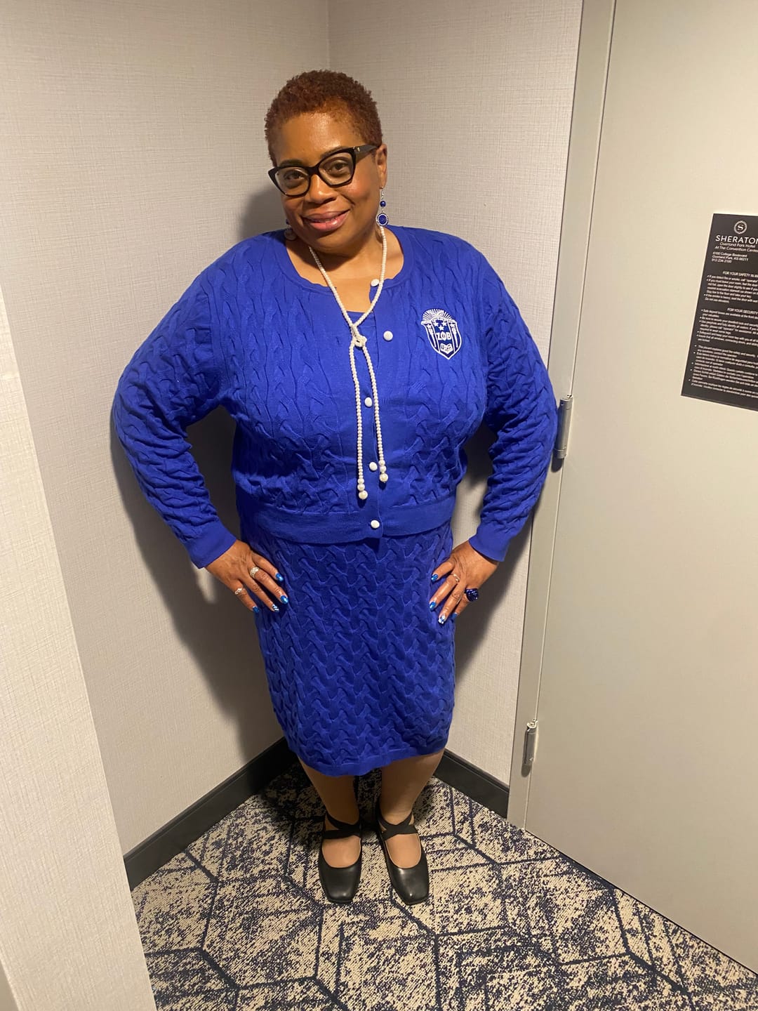 Customer photo review of The Power Knit Dress Set IN STOCK