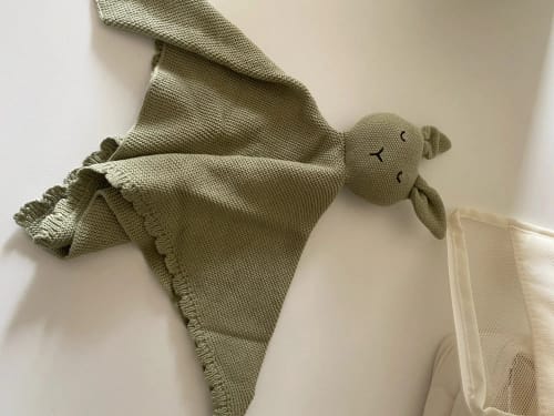 Customer photo review of Soft Cotton Gauze Bunny Baby Security Blanket