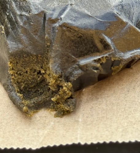 Customer photo review of Banana Kush THCA Moroccan Hash
