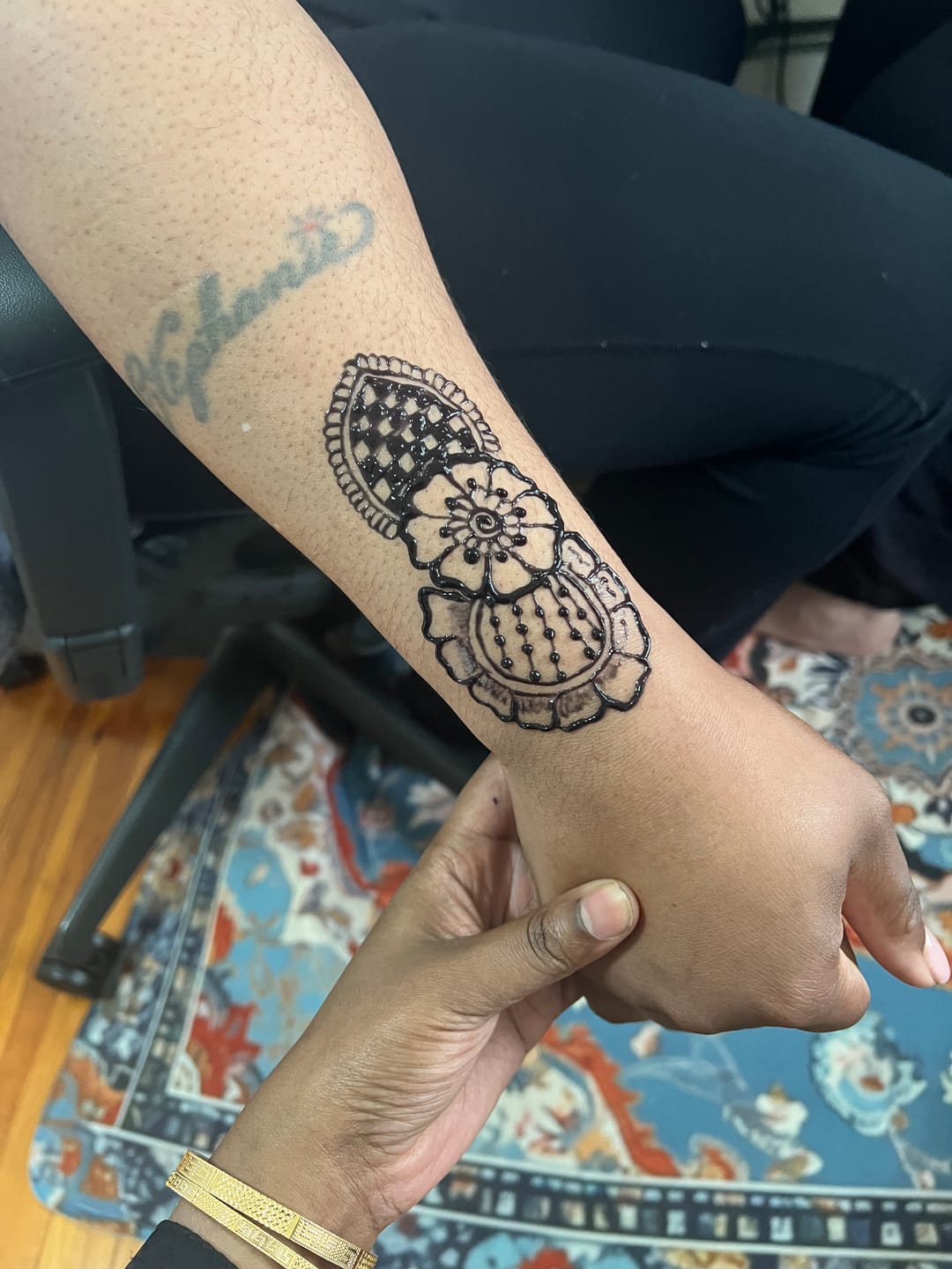 Customer photo review of 1 oz. Jagua tattoo gel combo kit