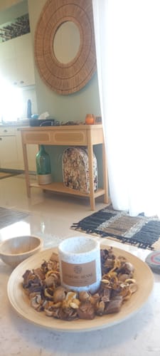 Customer photo review of Τραπέζι Κονσόλα Εισόδου Έπιπλο Διαδρόμου Δρυς Μαύρο Boho LN-T016Y57