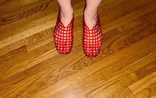 Customer photo review of The Sienna Jelly Flat