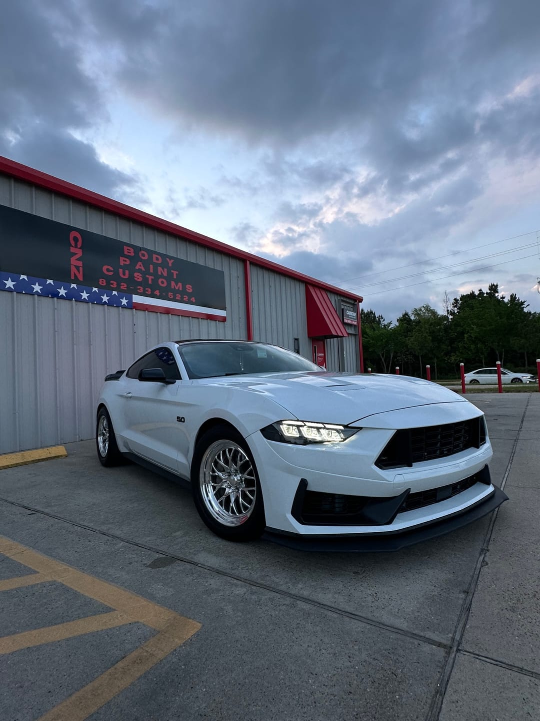 Customer photo review of 2018-2023 Mustang Dark Horse Front Bumper Conversion Body Kit