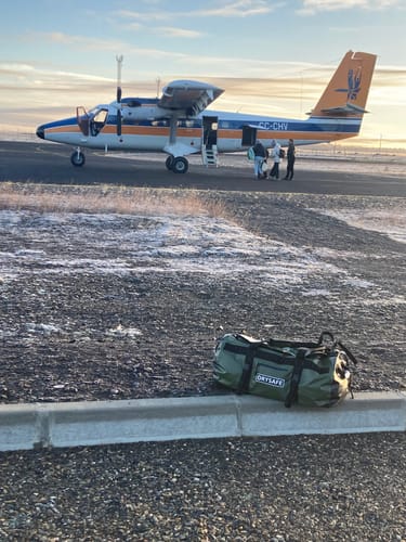 Customer photo review of Bolso Outdoor ANKEN 80 Lts Impermeable DRYSAFE verde Militar