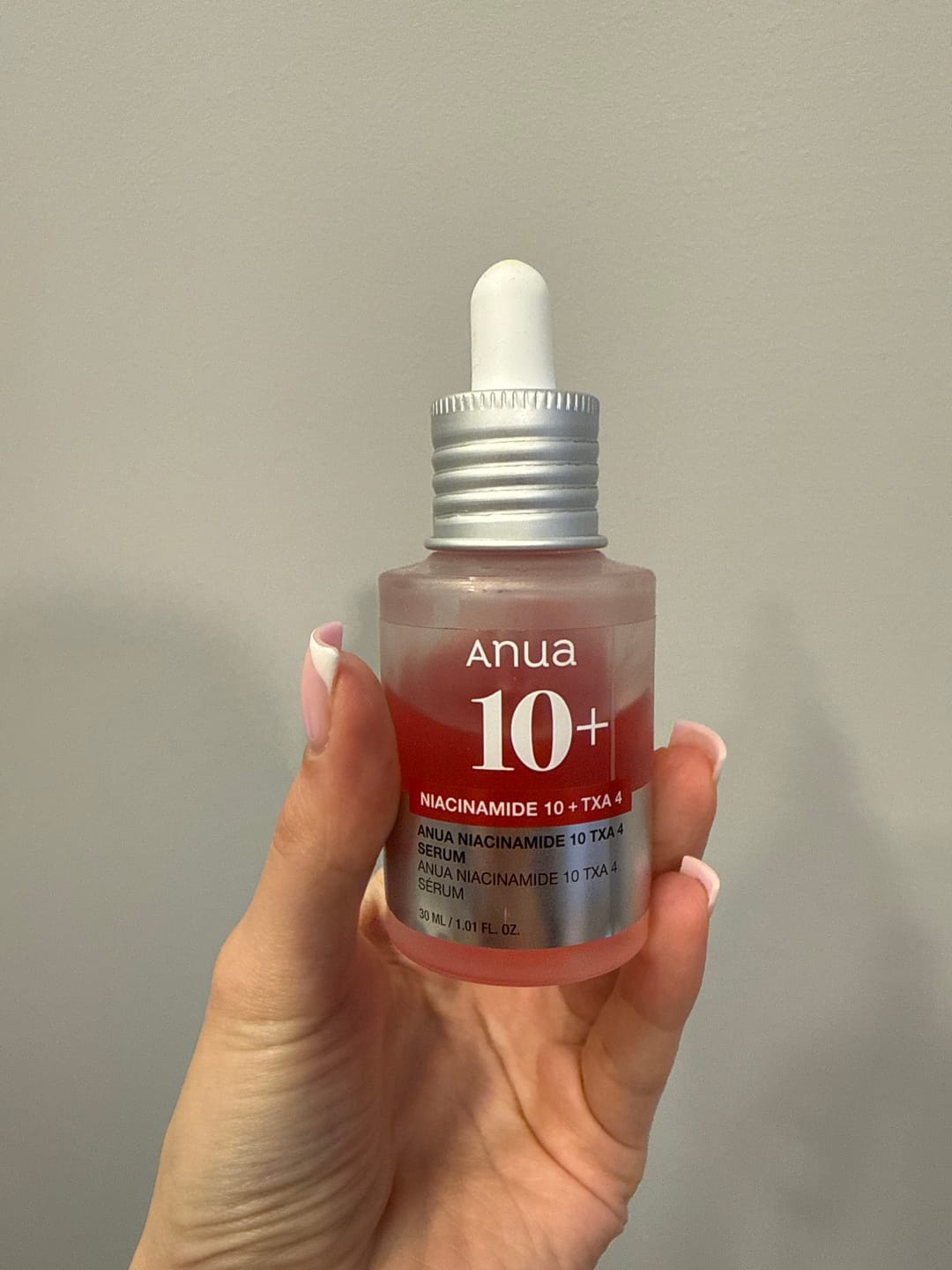 Customer photo review of Balinošs serums ar traneksāmskābi Anua Niacinamide 10% + TXA 4% Serum