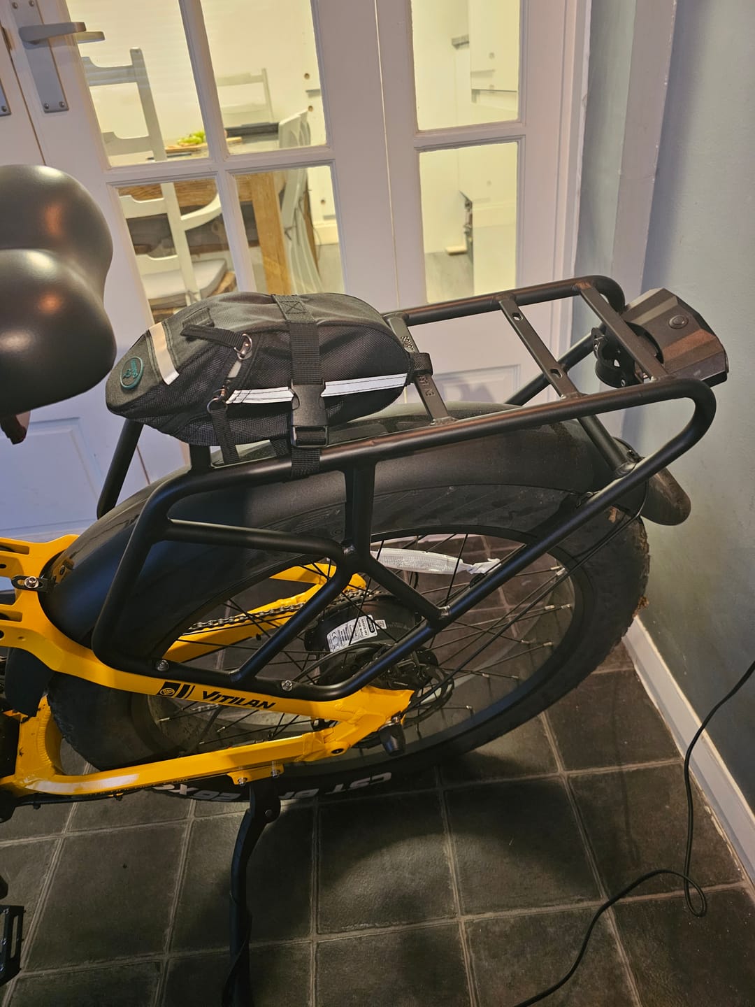 Customer photo review of Rear Rack + Rear Tail Light (for T7)