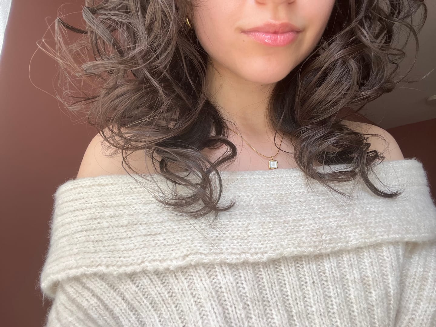 Customer photo review of Riva Moonstone Pendant Necklace