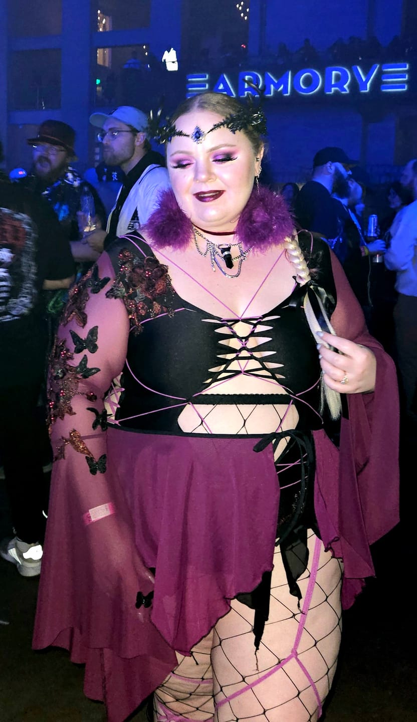 Customer photo review of Obsidian Layered Necklace