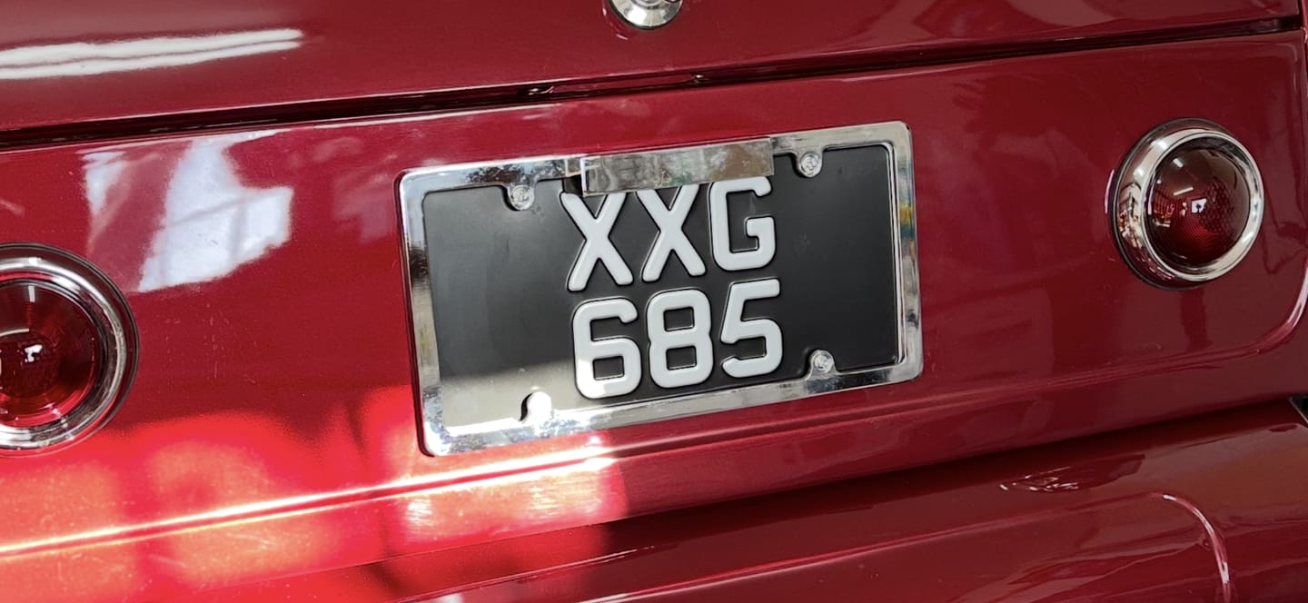 Customer photo review of Classic American Metal Pressed Number Plate – 12 x 6 Inches