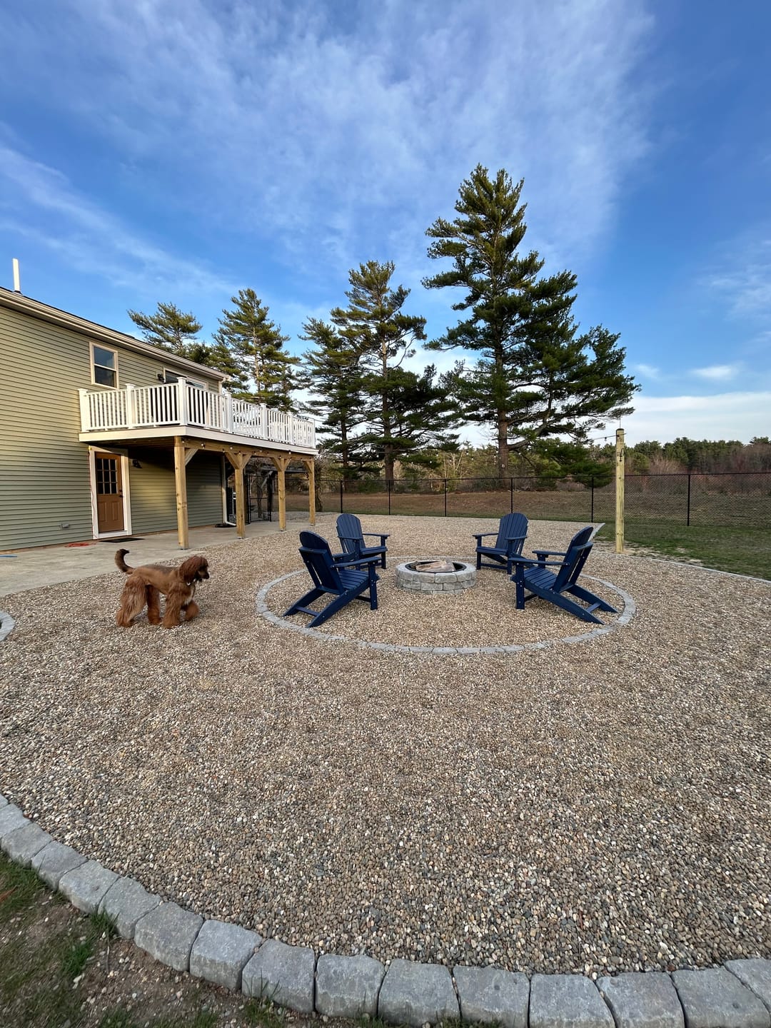 Customer photo review of DURAWEATHER POLY® SET OF 4 Stationary Adirondack Chairs King Size