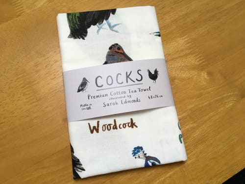 Customer photo review of Cocks Tea Towel