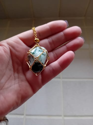 Customer photo review of Pendentif Agate Arbre