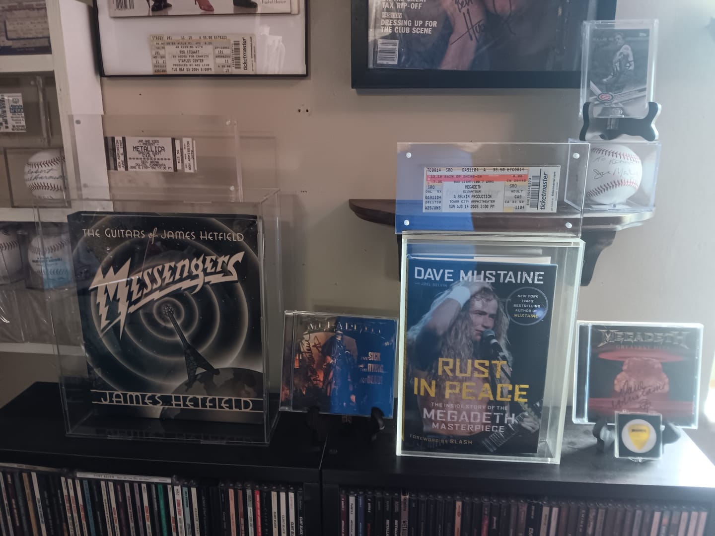 Customer photo review of Acrylic Book Display Cases