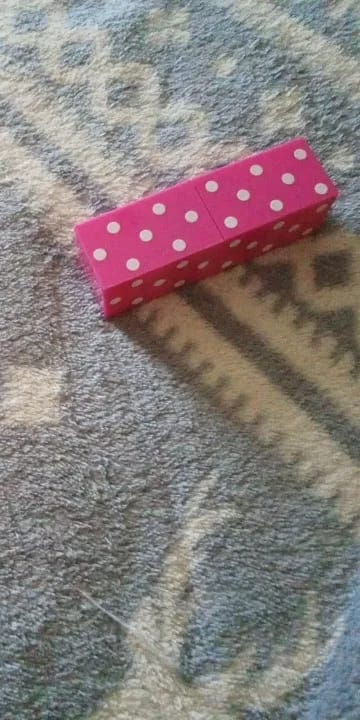 Customer photo review of Velvet Lip Color Lipstick Polka Dot Design — Bright Pink | KIMLUD