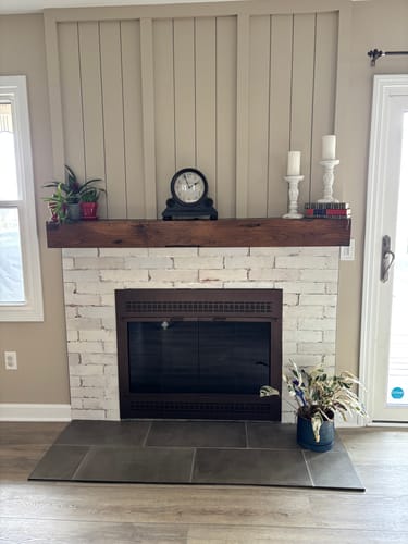 Customer photo review of Distressed Mantels
