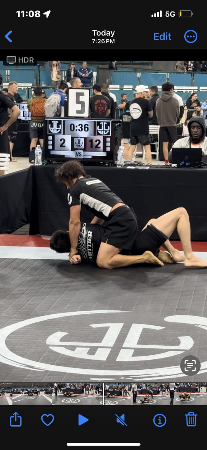Customer photo review of Black Jack Black No Gi Mens BJJ Shorts