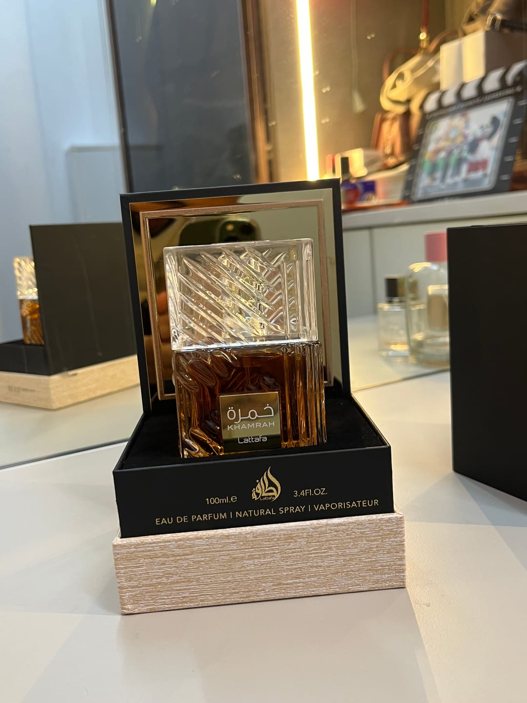 Customer photo review of Lattafa Khamrah Eau De Parfum For Unisex