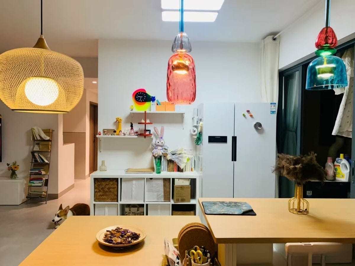 Customer photo review of Olivia Colorful Candy Pendant Light