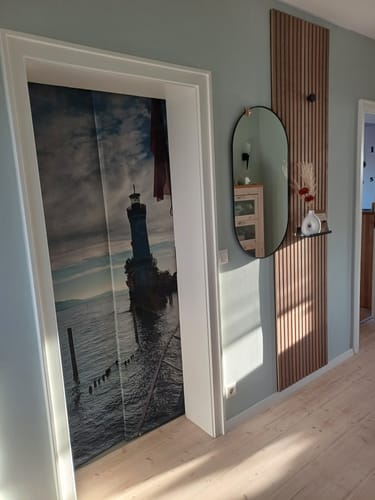 Customer photo review of Schiebegardine mit Motiv