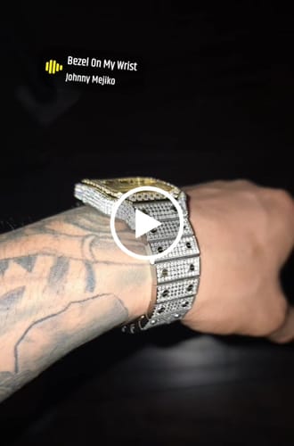 Customer video review of Moissanite VVS Iced Out Baller Square Steel Bust Down Watch