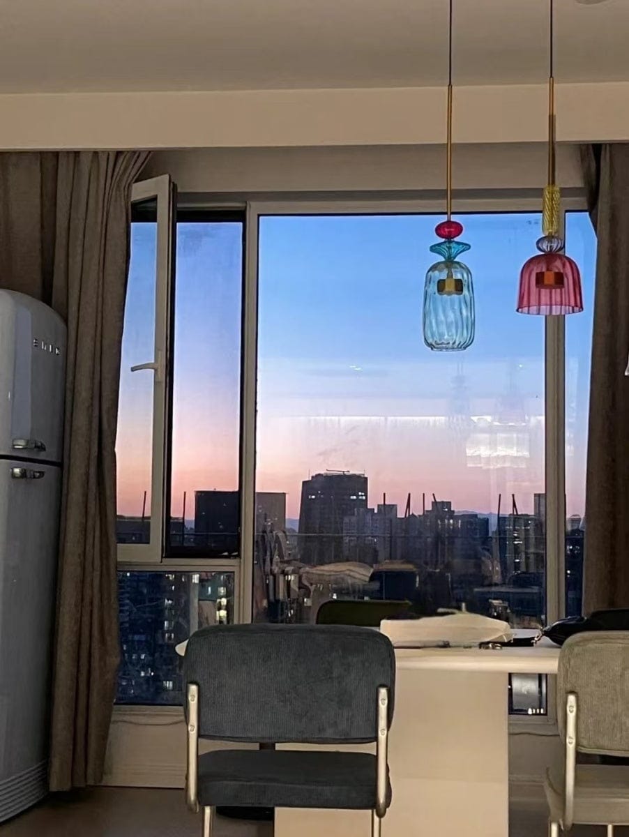 Customer photo review of Olivia Colorful Candy Pendant Light