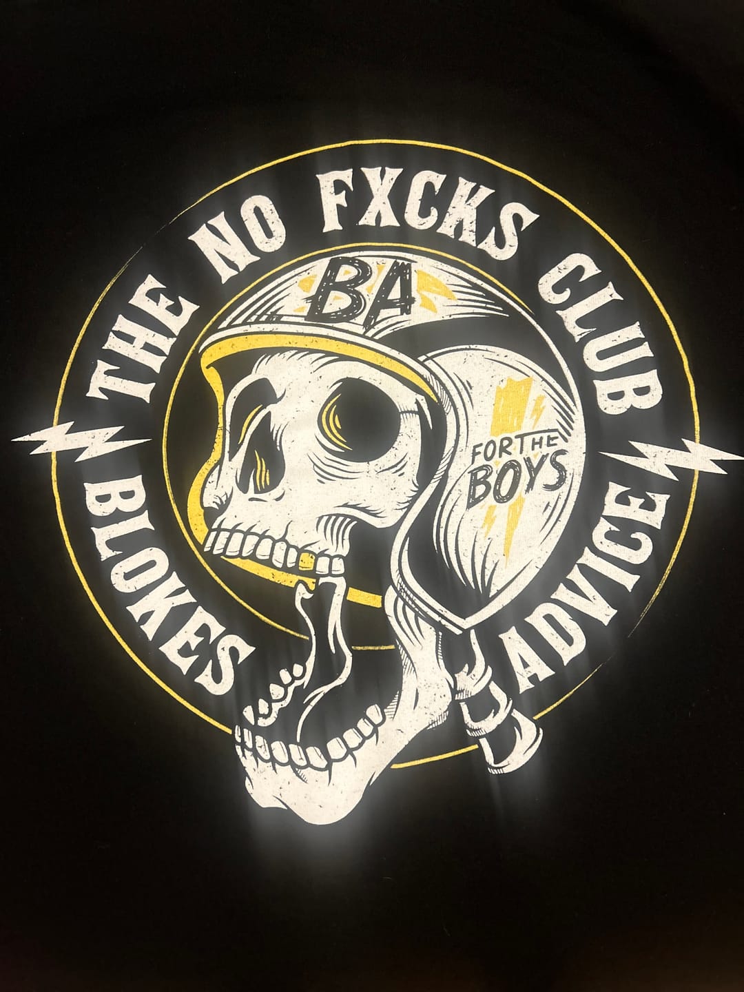 Customer photo review of No FKs Club Tee - Black