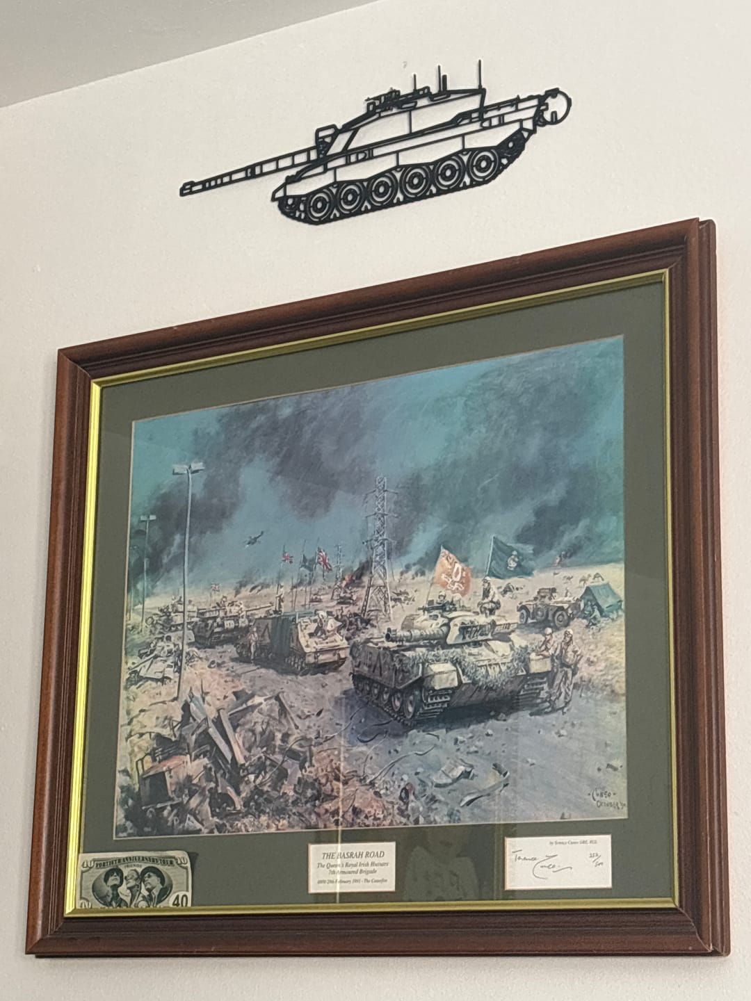 Customer photo review of Challenger 2 SR2 1998 Silhouette Metal Wall Art