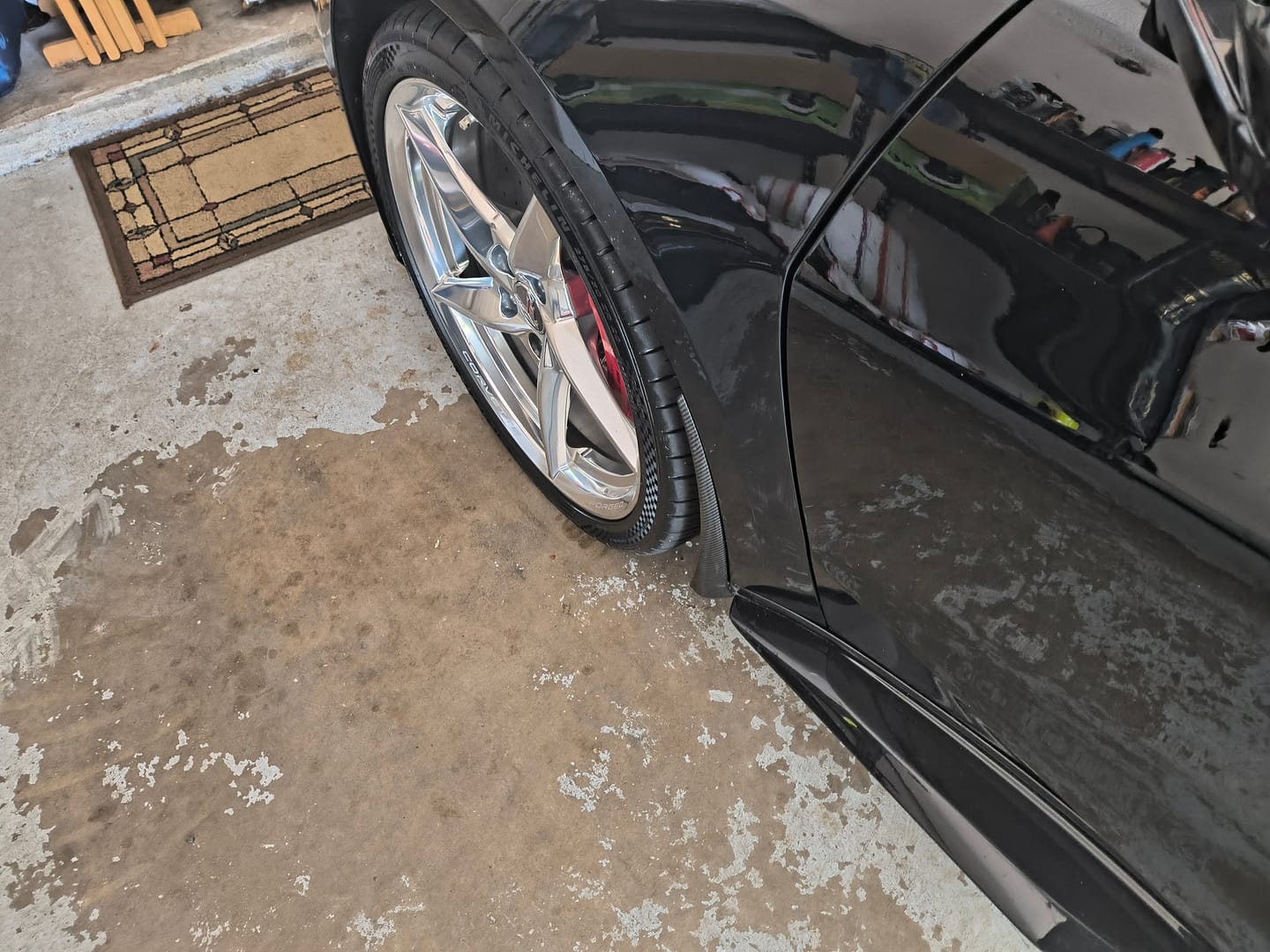 Customer photo review of Chevrolet Corvette C8 Z06 XL Extended Front & Rear Splash Guard