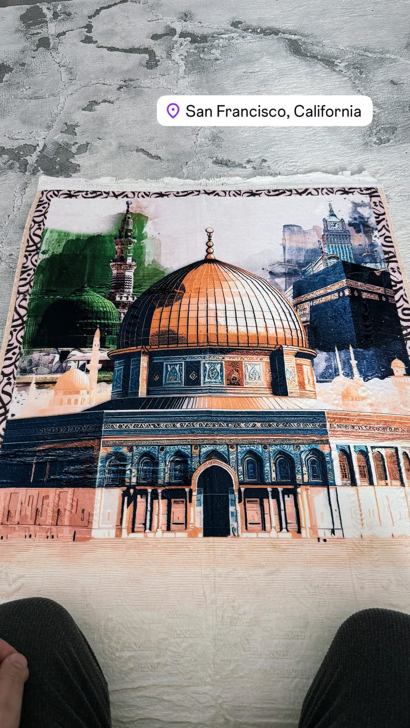 Customer photo review of Al-Haramain & Al-Aqsa  Padded Prayer Mat