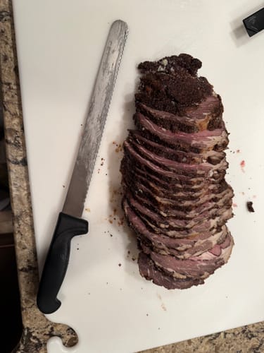 Customer photo review of Pre-Cooked Smoked Prime Rib