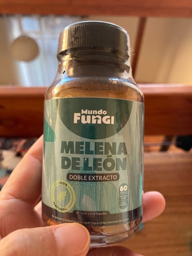 Customer photo review of Melena de León Cápsulas + Gotas - Extracto Ultra Concentrado