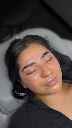 Customer photo review of (NEW) Cysteamine Brow & Lash Lamination Kit - 1,2 & 3 Steps - 3 x 15ml Tubes