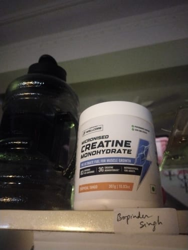 Customer photo review of Wellcore - Pure Micronised Creatine Monohydrate (307g, 83Servings) Tropical Tango