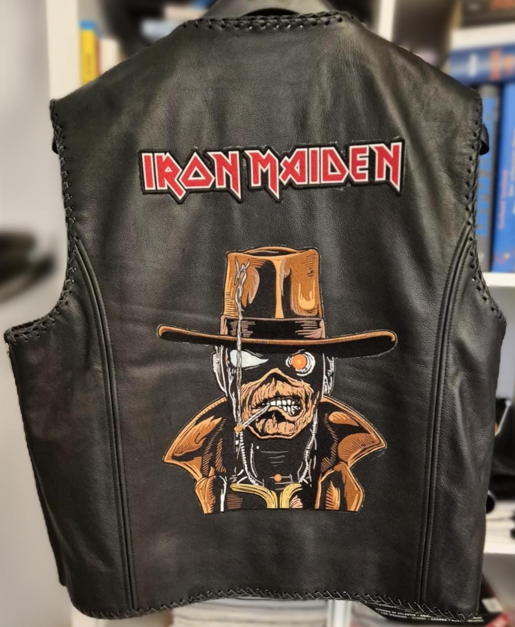 Customer photo review of Iron Maiden - Stranger In A Strange Land - Embroidered Backpatch