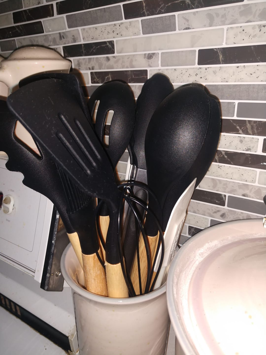 Customer photo review of Silicone Utensils Set
