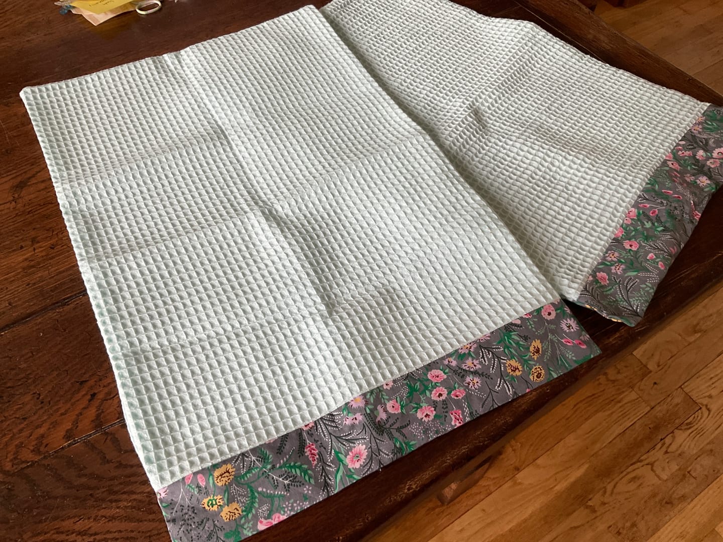 Customer photo review of 100% Cotton Waffle Fabric