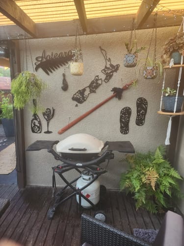 Customer photo review of Ferns, Kiwis & Korus Jandals Décor