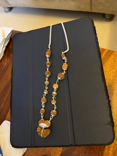 Customer photo review of 1-14 Mukhi Siddha Mala (Indonesian) – Silver Capping