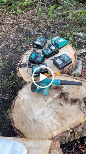 Customer video review of ONEVAN 16" Brushless Cordless Chainsaw with Digital Display | For Makita 18V Battery