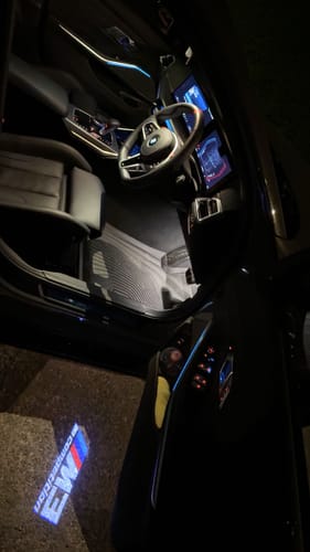 Customer photo review of BMW G SERIES DOOR LIGHTS