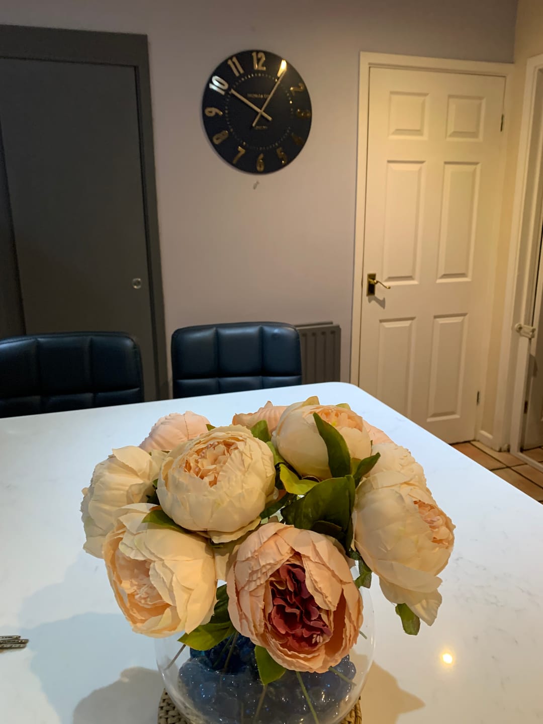 Customer photo review of Thomas Kent London. Mulberry Wall Clock 20" (51cm) Midnight Blue