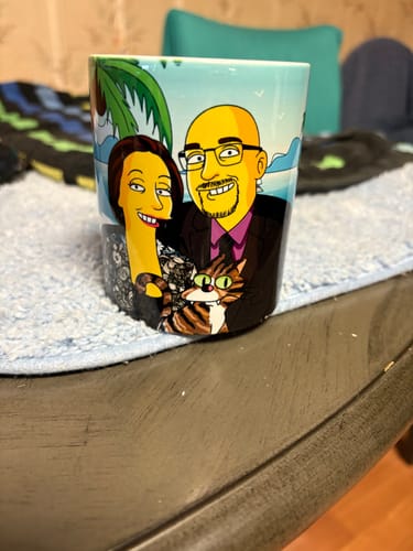 Customer photo review of White Glossy Mug