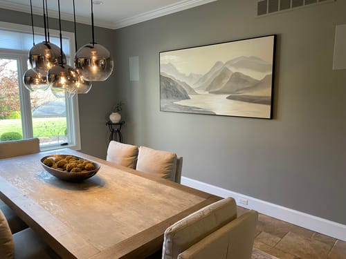 Customer photo review of Brown Landscape Painting #ABLP02