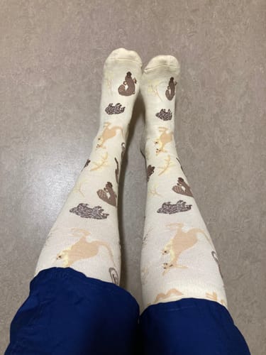 Customer photo review of Aussie Natives Bamboo Compression Socks