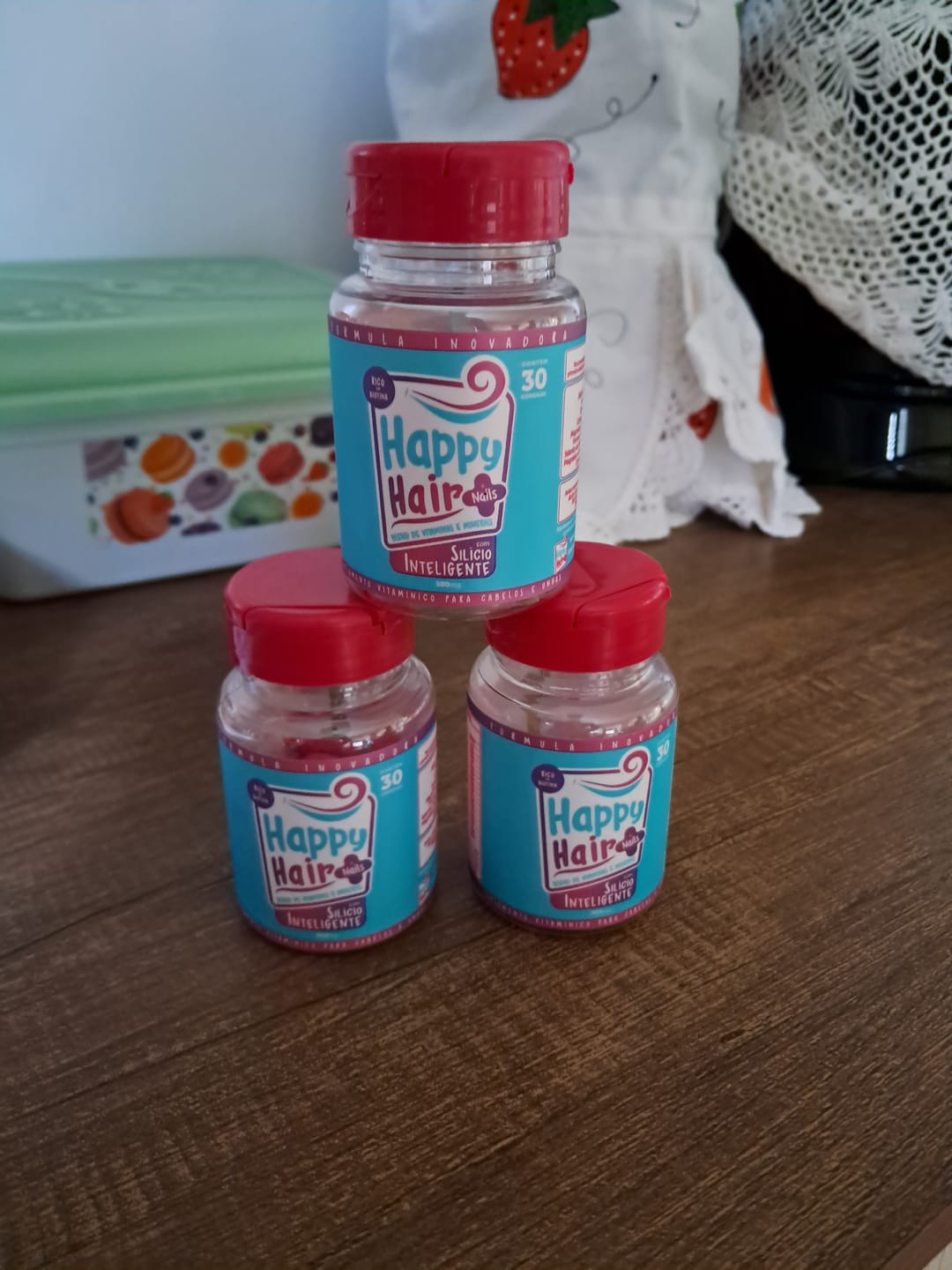 Customer photo review of Happy Hair 3 Potes