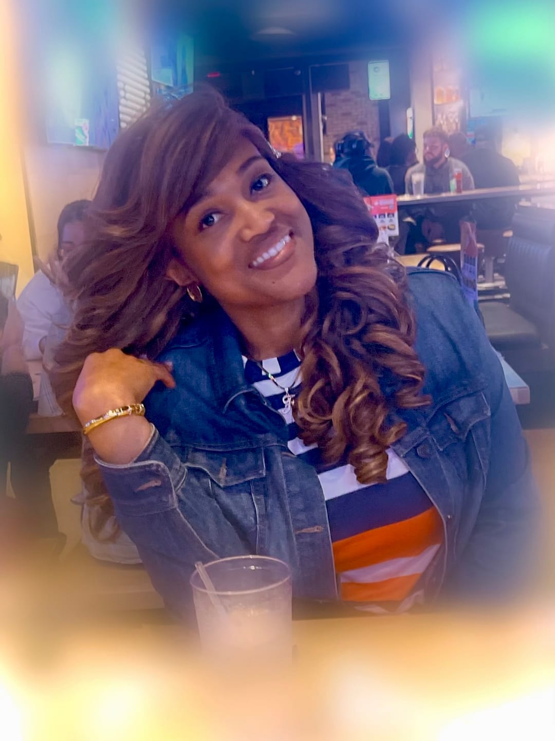 Customer photo review of Chade Magic Lace Curtain Bang Lace Part Wig - MLCB04